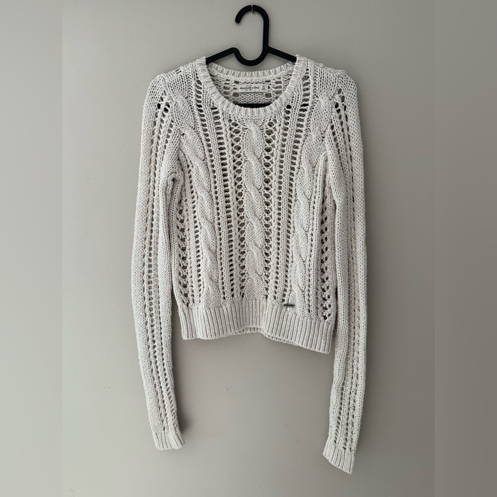Abercrombie & Fitch Y2K Cable Knit Wool Pullover